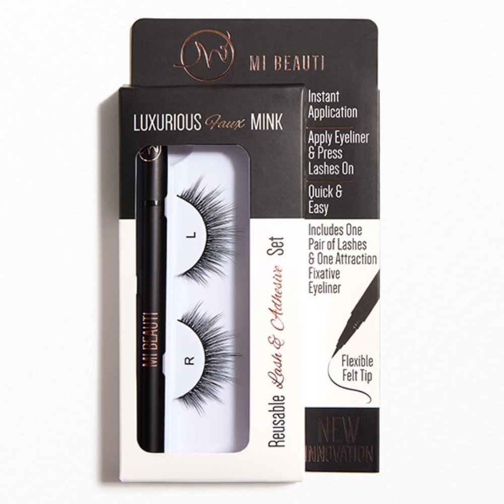 MI Beauty Attraction Fixative Adhesive Eyeliner Application Set NEW